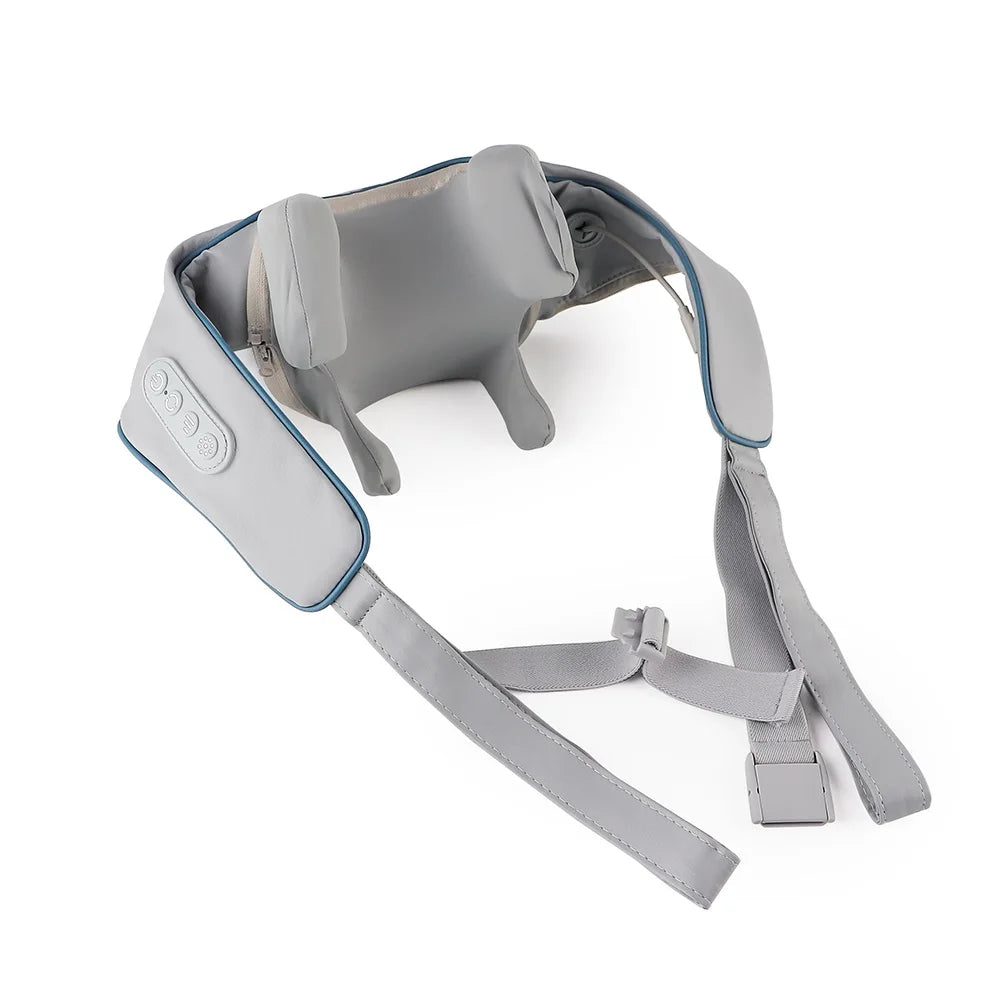 Foreverlily 26W Bürstenloser Motor Nacken- und Schultermassagegerät Kabelloses Nacken- und Rückenmassage-Schal Nackenmassager