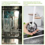 BioloMix Professional 1300W Standmixer mit 1,5L BPA-freiem Glaskrug, perfekt für gefrorene Smoothies und hausgemachte Saucen