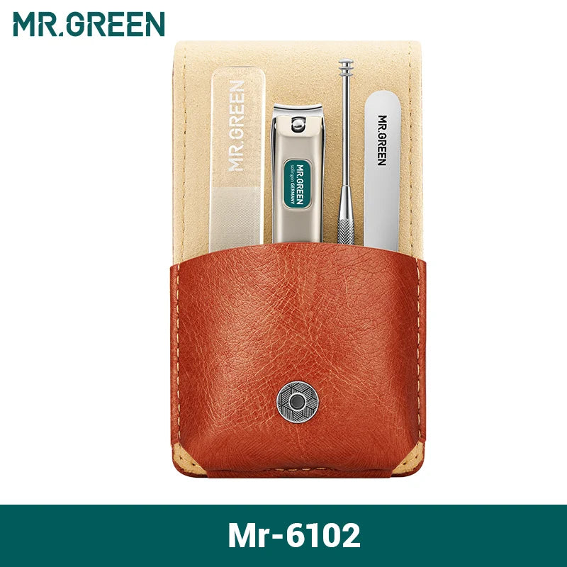 MR.GREEN Tragbares Maniküre-Set Nagelknipser Reise-Werkzeugset Edelstahl Geschenkbox für Freunde oder Familie