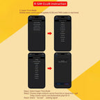 R-SIMCLUB Entsperrkarte TOP NEUESTE MKSD ULTRA V5.3 Klebstoff 5G MODE QPE IOS16.X IP14 12 sprint cricket metroPCs T-mobile SoftBank