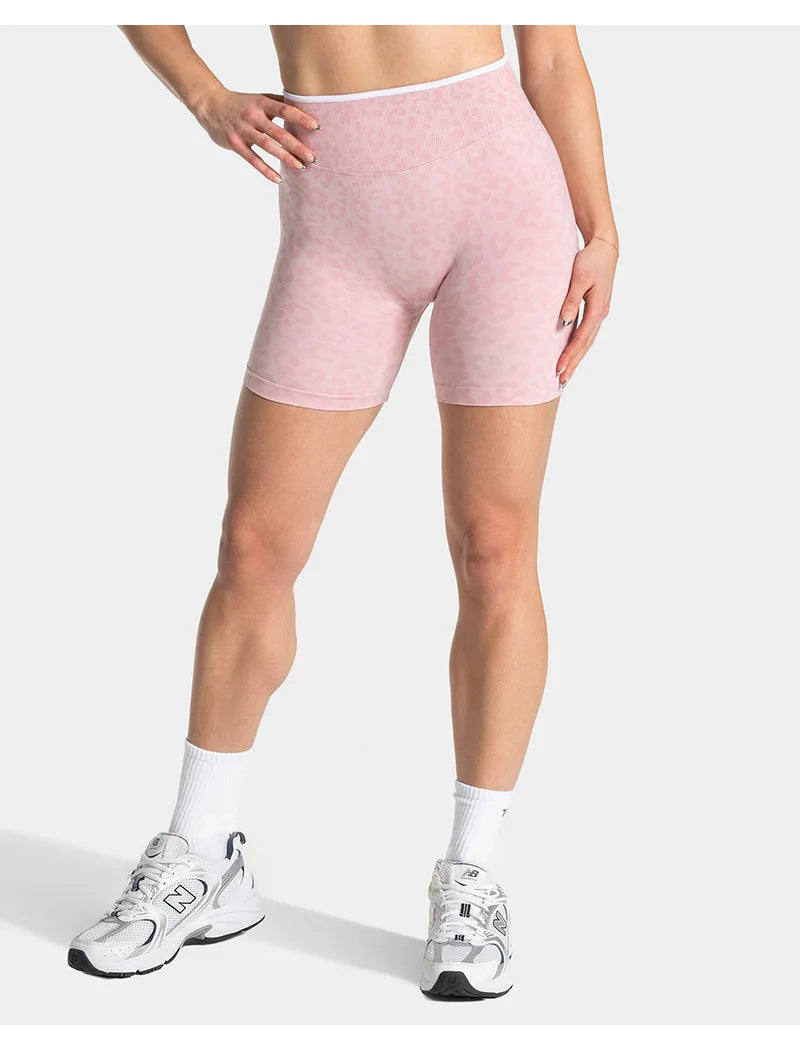Schnelltrocknende, nahtlose Yoga-Shorts für Damen, hohe Taille, Po-liftend, Bauchkontrolle, Lauf- und Fitnesshose