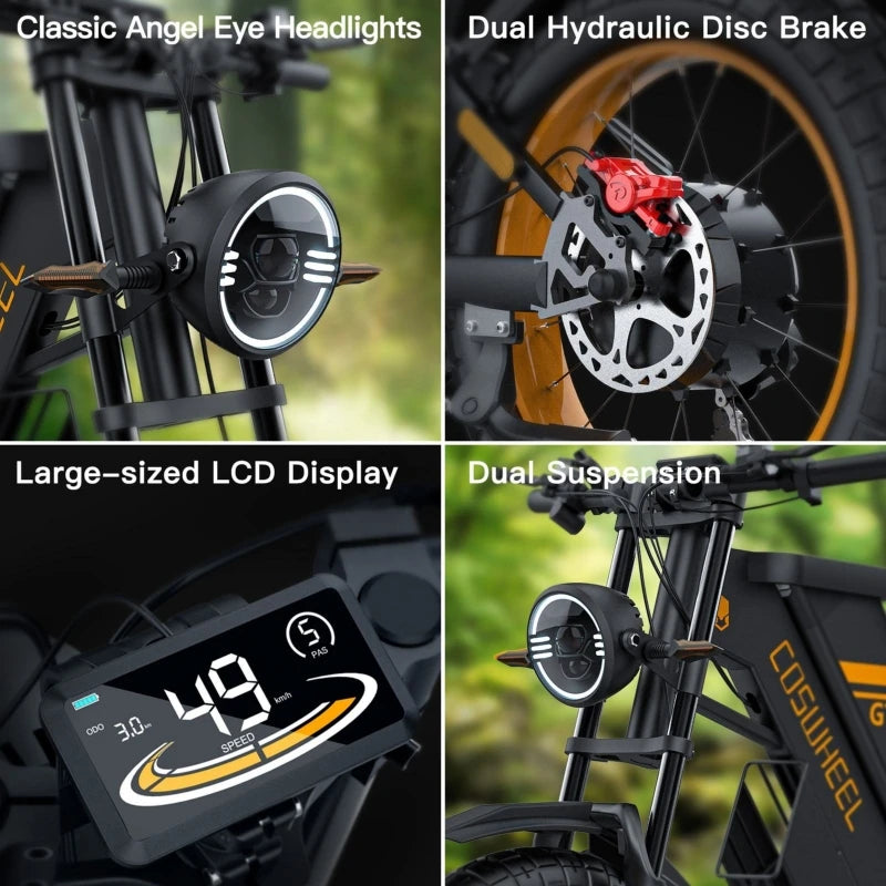 DELL  Ein 60V 40Ah elektrisches Offroad-Motorrad mit einer Reichweite von 400 Kilometern.