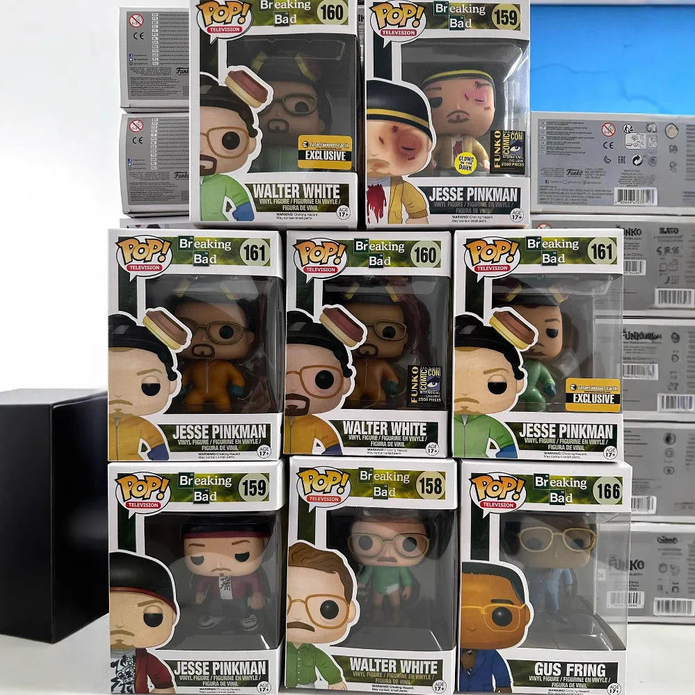 FUNKO POP Television Breaking Bad Gus Fring 167 Saul Goodman 163 Walter 160 MIKE 165 Jesse Pinkman 161 Vinylfiguren Modellspielzeug