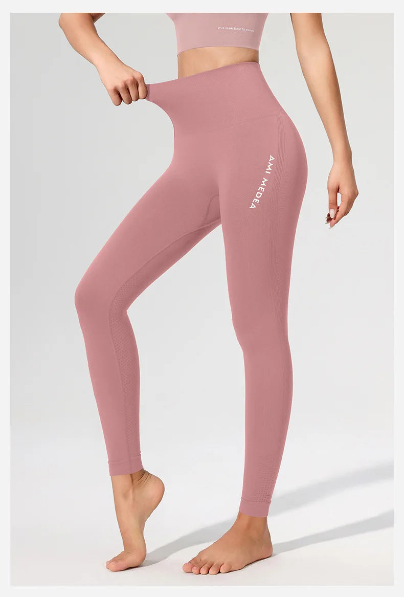 Pfirsich Lift Hüfte Hohe Taille Yogahose Damen Stretch Eng Trainingshose Laufen Sexy Fitnesshose