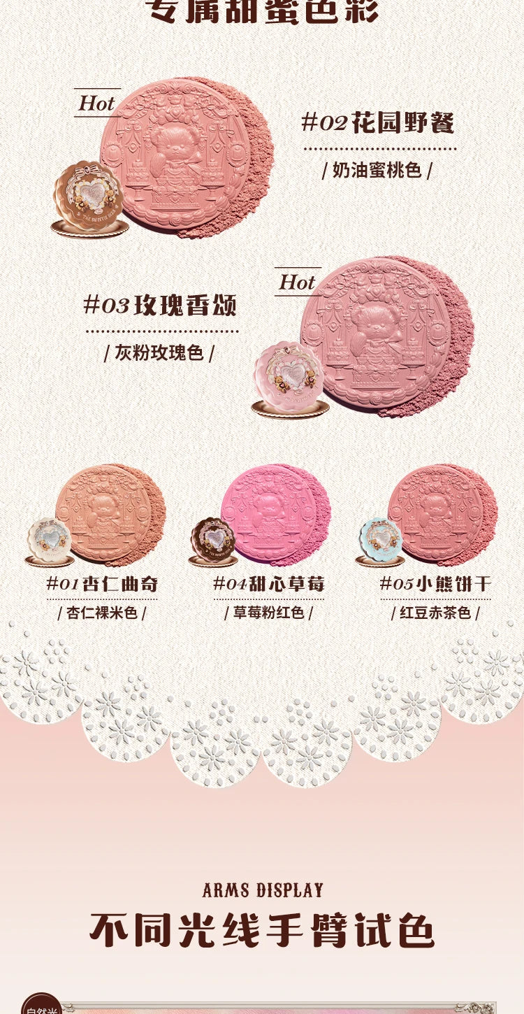 Flower Knows The Sweetie Bear Collection Satin geprägtes Rouge Langanhaltend Matt Aufhellend Natürlich aufhellende Gesichtskosmetik 5g