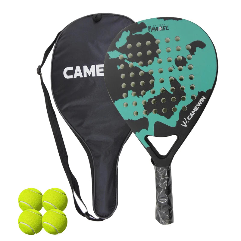 Leichter Carbonfaser-Käfig-Padel-Schläger | Tennisschläger Sportgeräte Fitness und Gesundheit, gute Elastizität, hohe Qualität!