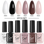 LILYCUTE Nagelgel-Politur-Set, Rosa Grün, Frühling, DIY-Nagelkunst-Design, lang anhaltend, Soak Off UV Gel, Maniküre, Malgel, Vernis-Kit
