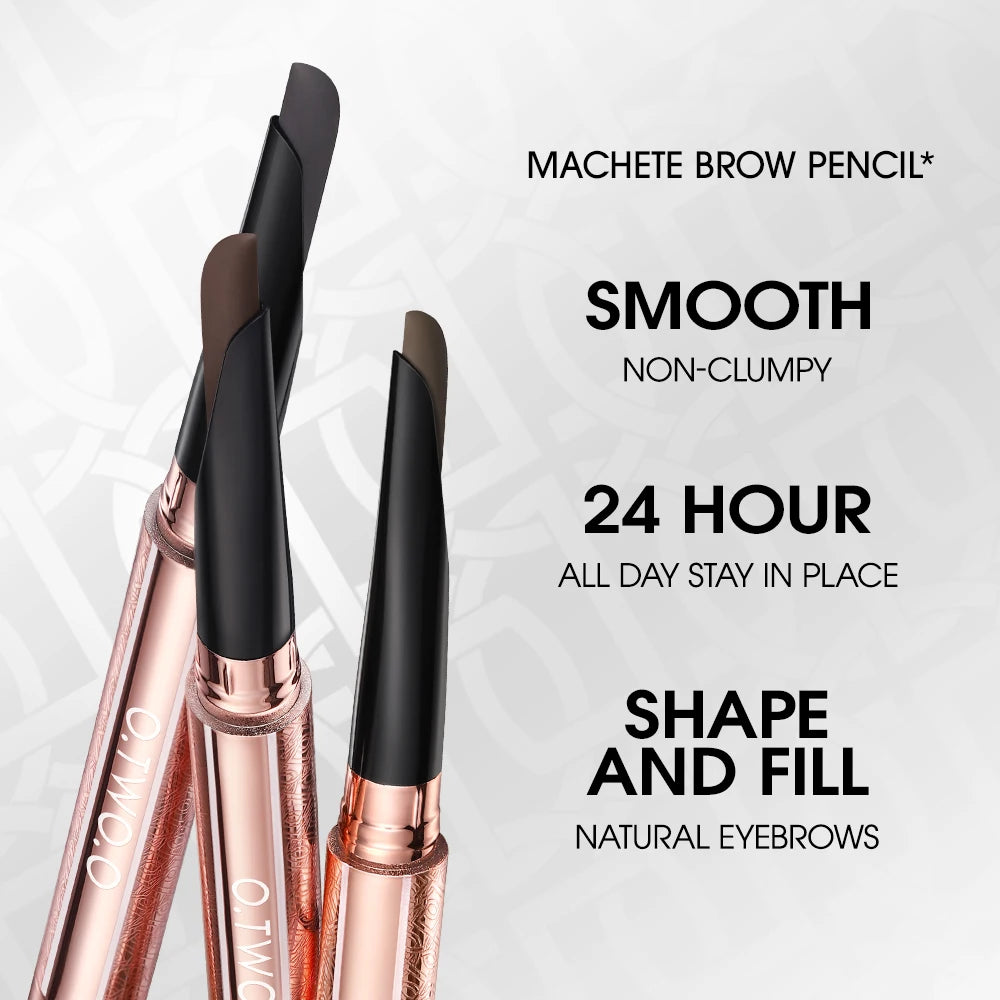 O.TWO.O Machete Augenbrauenstift Wasserfest Natürlich Langanhaltend Glatt Füllbar Verblendbar Hochpigmentiert Augenbrauenstift Augen-Make-up