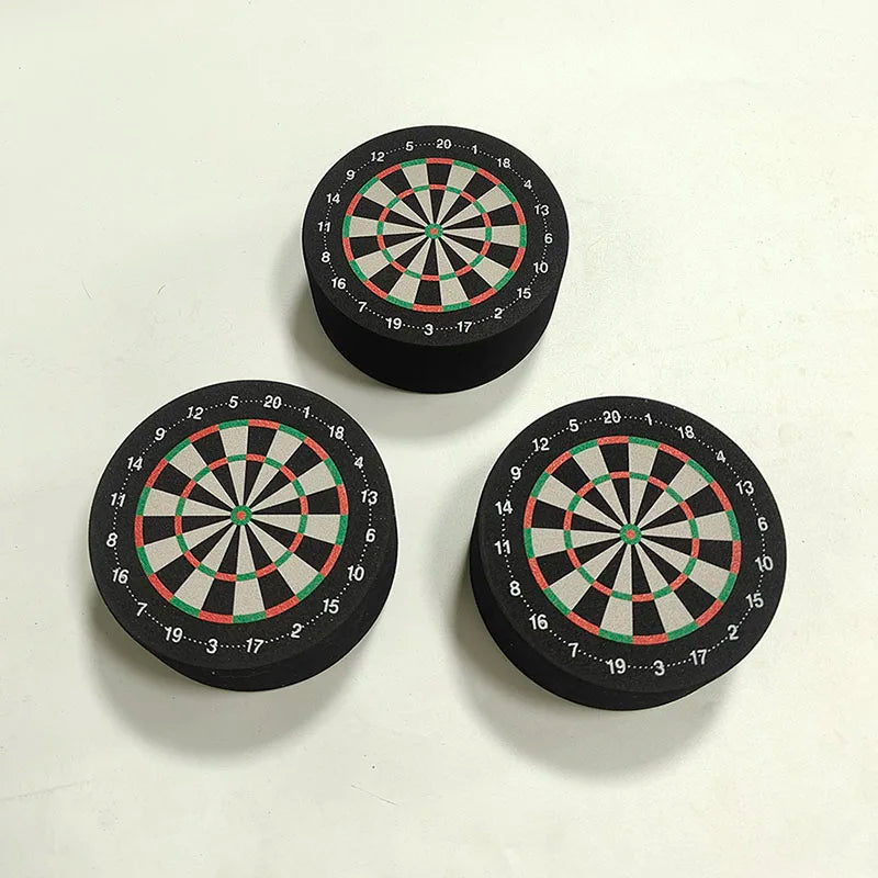 10cm Mini Dart Dock - EVA Schaumstoff Dart Halter & Basisstation mit doppelseitigem Dartboard-Design, weicher Standfuß für Heim- & Partyspiele