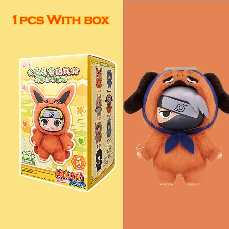 EAKI Naruto Blind Box Shippuden Naruto Uzumaki Sasuke Kakashi Party Serie Plüschpuppe Handgemachtes Ornament Spielzeugsammlung Geschenk