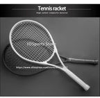 1x 27 Zoll Tennis-Racket, besaitet, Carbon-Aluminium-Legierung, Freizeit-Schläger, stoßfest, mit Tragetasche, für Erwachsene
