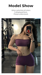 TKITK Shorts Nahtlose Yogahosen Damen Fitness Outfits Shark Bite Shorts für Fitnessstudio Laufen Radfahren Leggings