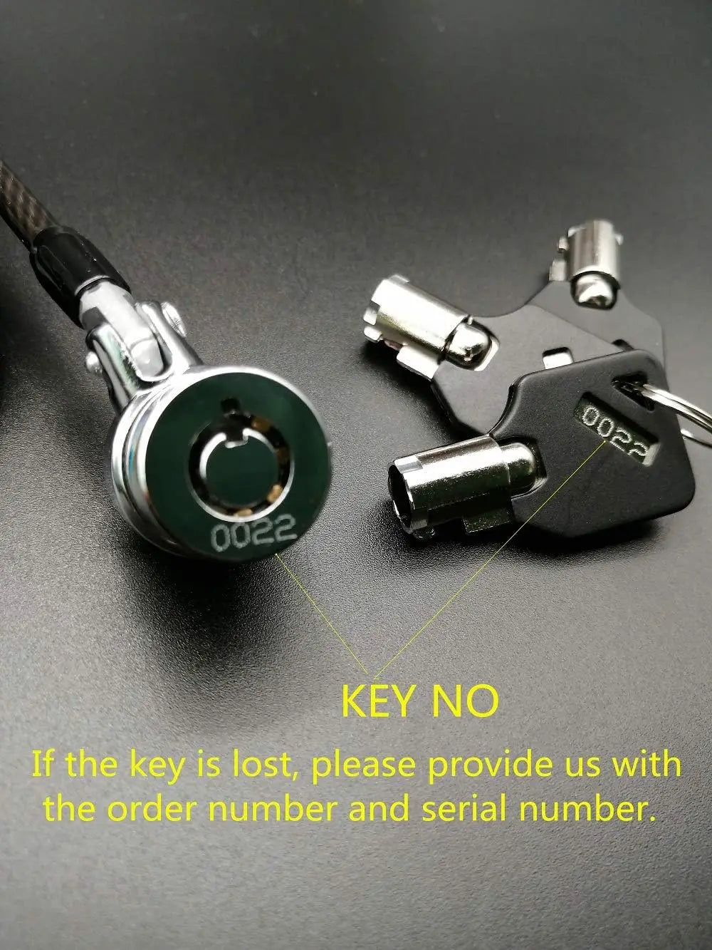 5-Pack Retractable Cable Locks with Keys for Laptops, Monitors, Tablets - 8ft Security