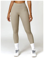 Neue Sommer High Waist Sport Leggings Damen Stretch Gymnastikhose Damen Lauf-Workout-Leggings Weibliche weiche Strumpfhose Push Up Yoga Hose