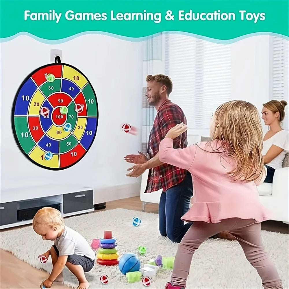 66cm/73cm Großes Kinder-Dartscheiben-Set, faltbare Dartscheibe, praktisch für drinnen und draußen. Neujahrsgeschenk
