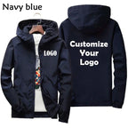 Maßgeschneiderte Reise-Team Zipperjacke, Kapuzen-Unisex-UV-beständige, wasserdichte Jacke für Herren und Damen, Oberbekleidung, Frühling, Sommer,
