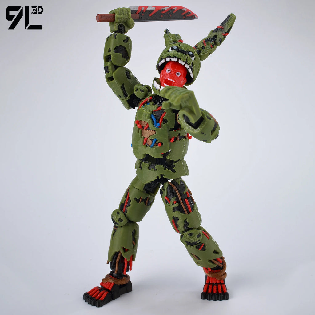 9L3D Gedruckte FNAF Freddy Fazbear's Pizza Springtrap Spielzeug Actionfiguren Anime Modell Lucky13 Dummy13 Titan13 Ornamente Geschenke