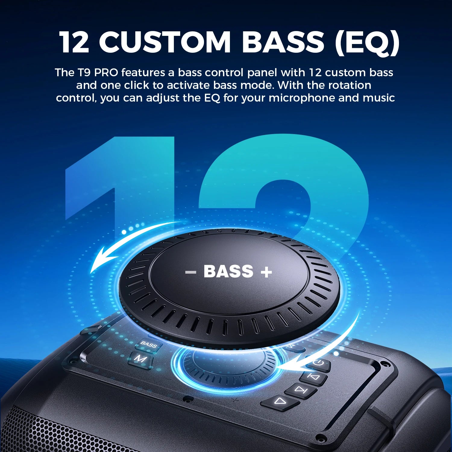 W-KING 250W PEAK Großer Bluetooth Lautsprecher Lauteste/Massive 120dB/12 Custom Bass, V5.3 Big Party Boombox Tragbarer Kabelloser Lautsprecher