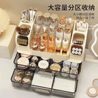 Desktop cosmetics storage box, makeup box, high-end dressing table, skincare product sorting box, dressing table storage rack