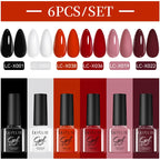 LILYCUTE Nagelgel-Politur-Set, Rosa Grün, Frühling, DIY-Nagelkunst-Design, lang anhaltend, Soak Off UV Gel, Maniküre, Malgel, Vernis-Kit
