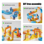 Magnetischer Zug Spielzeug für Jungen Spur 1:64 Elektrische Schiene DIY Magische Fahrzeug Modell Spielzeug Bildung 3 Jahre Kinder Geschenke