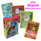 60-100Pcs New English French Spanish Pokemon Cards GX MEGA EX TAG TEAM Vstar Game Battle Card Hot Sale Collection Card Kids Gift