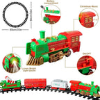 VATOS Hängender Weihnachtszug Spielzeug mit Licht und Sound, Zug um den Weihnachtsbaum, Dekoration, Geschenk, Indoor-Spielzeug für Kinder