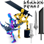 T13 Actionfigur, 3D-gedruckt, mehrgelenkig, beweglich, Titan 13 Lucky Dummy Nova Roboter-Actionfigur, Desktop-Montage, fertiges Geschenk