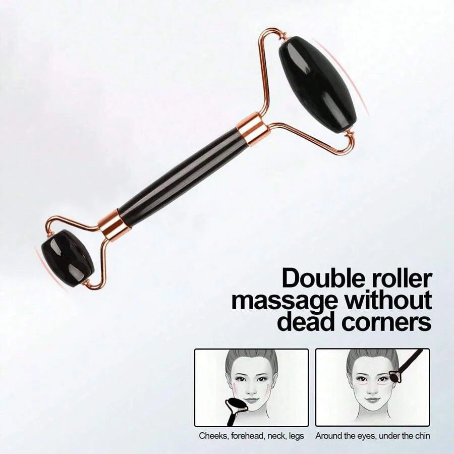 Doppelkinn-Reduzierer Massageroller Gua Sha Gesichtsroller Gesichtsroller Hautpflege-Tools Harz Gesichtsmassage für Gesicht, Augen, Hals