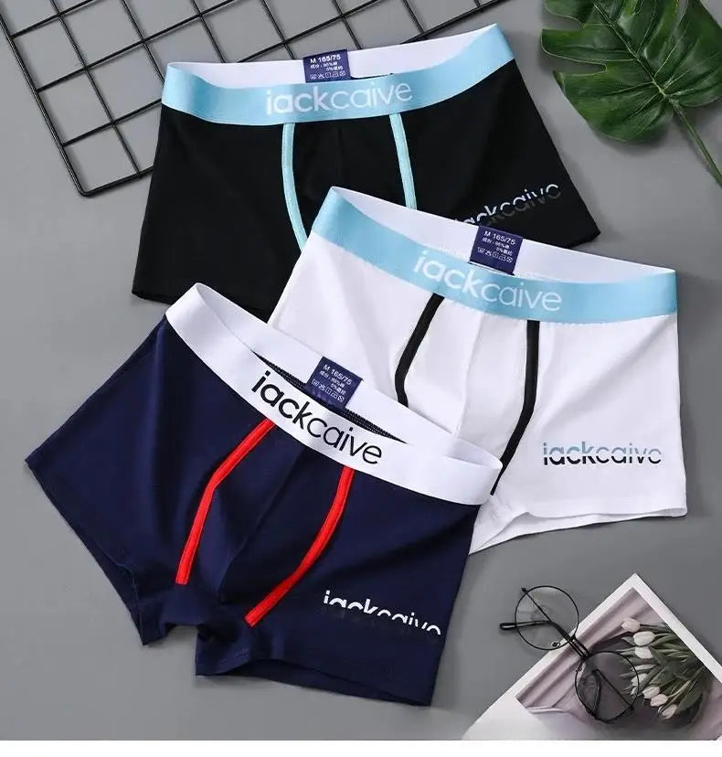 3er-Pack Herren Slips Baumwolle Herren Unterwäsche Boxershorts Atmungsaktive Herren Boxershorts Bedruckte Unterhosen Bequeme Shorts Herren Unterwäsche M-3XL