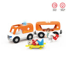 Eisenbahn-Holzzug-Spielzeug Magnet-Set Elektroauto Lokomotive Diecast Slot Passt für alle Holzmarken Biro Eisenbahnschienen für Kinder