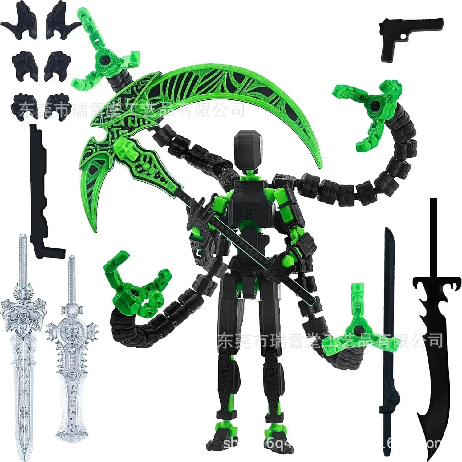 T13 Actionfigur, 3D-gedruckt, mehrgelenkig, beweglich, Titan 13 Lucky Dummy Nova Roboter-Actionfigur, Desktop-Montage, fertiges Geschenk