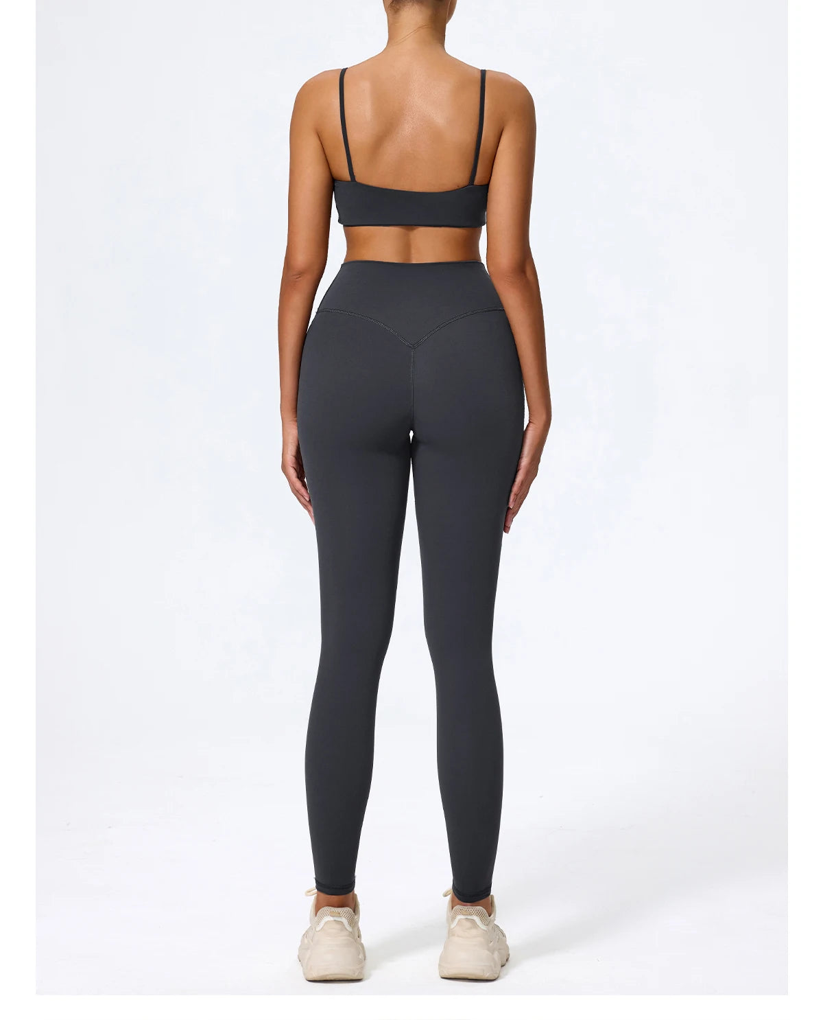 Hearuisavy Sommer Superweiches 2-teiliges Damen-Sportshorts-Set atmungsaktives Fitness-Yoga-BH Freizeit-Push-Up-Workout-Crop-Top