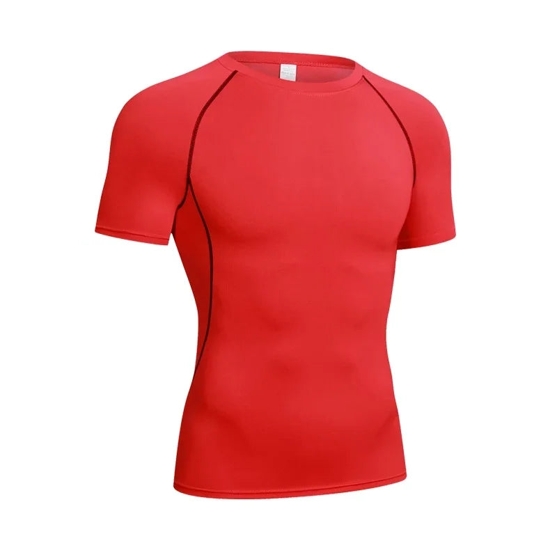 Herren Kompressions-Langarmshirt Schwarz Fitness-T-Shirt Männer Laufen Schnelltrocknend Gym-Top Sonnenschutz Sport-Baselayer