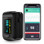 【Lokalversand】HealthTree Fingerpulsoximeter Blutsauerstoffsättigung SpO2 PI Oximeter Pulsoximeter Bluetooth APP-Steuerung