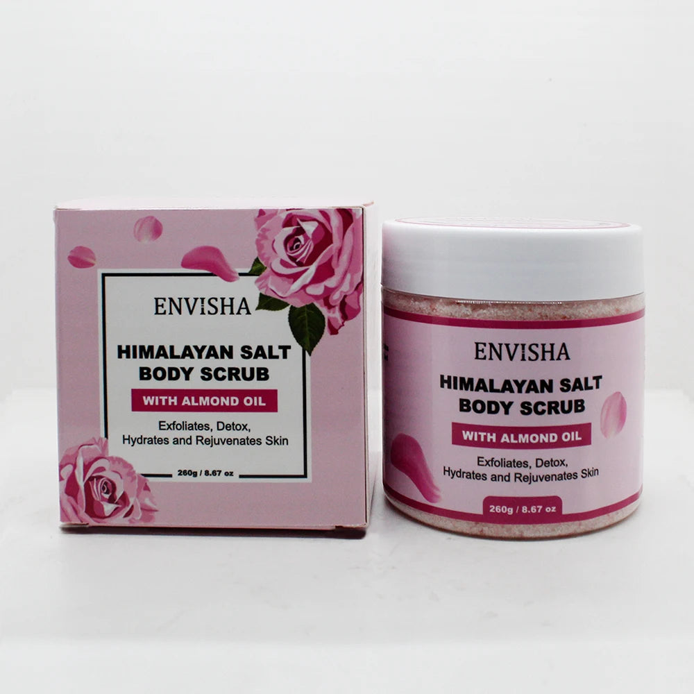 ENVISHA Schönheit Gesundheit Rose Körpermassage Badesalz Peeling Feuchtigkeitsspendend Nährend Hauterweichend Aufhellend Hautpflege Porenverkleinernd