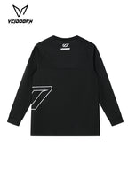 2025 Herren Quick Dry Workout T-Shirt Feuchtigkeitsableitendes Trainings-Top Gym Fitness Langarm Lauf-Basketball-Shirt Sportbekleidung