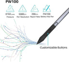 HUION HS64 Grafiktablett 6 Zoll Zeichentabletten Digitales Stift-Pad Schreib- und Zeichentafel 8192 Stifte für Android Windows Mac Laptop