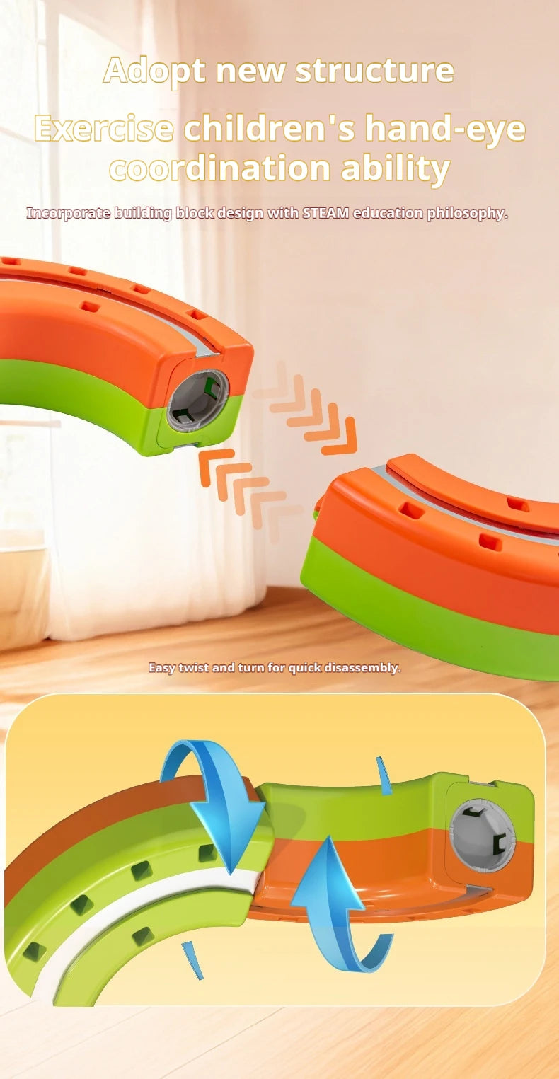 Elektrisches Magnetschwebebahn-Set für Kinder – Anti-Schwerkraft DIY Montage Magnetische Montageschiene Lernspielzeug für Jungen