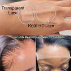 Highlight Brown Glueless 400 Dichte glatte Perücke ohne Kleber brasilianisches Echthaar 4x4/13x6 HD Lace Front Ready-to-wear Perücke 18 Zoll