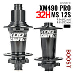 2024 KOOZER XM490 PRO BOOST Mountain Bike Hubs Steel shaft Sealed Bearing 148x12MM 110x15MM 141x5MM 28H 32 Holes Noise hub