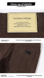2026 98 % Baumwolle Elastische Baumwolljeans Herren Frühling Slim Straight Denim Hose Komfort Große Größe Koreanische Business Casual Hose