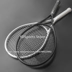 1x 27 Zoll Tennis-Racket, besaitet, Carbon-Aluminium-Legierung, Freizeit-Schläger, stoßfest, mit Tragetasche, für Erwachsene