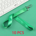10 Pcs/lot Custom logo lanyard Neck Rope Keychain Personal Print With My Logo Company Name Wholesale of customized Landyard