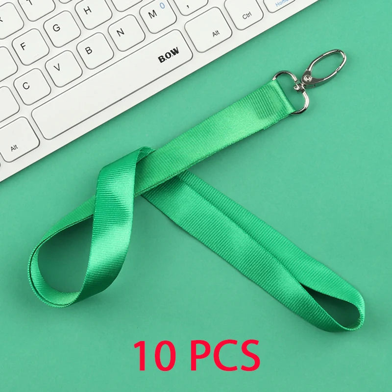 10 Pcs/lot Custom logo lanyard Neck Rope Keychain Personal Print With My Logo Company Name Wholesale of customized Landyard
