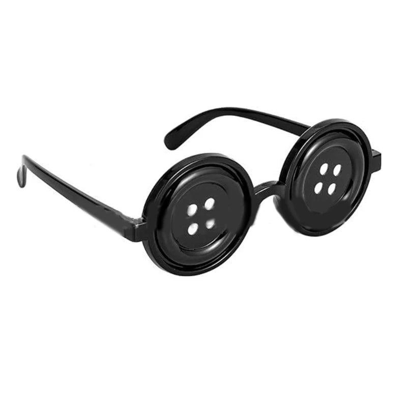 Coraline Knopfaugen-Brille Halloween Cosplay Brillen Requisiten Neuheit Lustige Brille für Andere-Mutter-Kostümzubehör