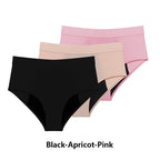 3 Stk./Set Menstruationshöschen Damen sehr starke Blutung Menstruationsunterwäsche High Waist Auslaufsicher Period Panties für Mädchen Set