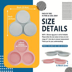 Cavity Air Fryer Egg Mold Silicone Mold for Air Fryer Round Shape Cupcake Nonstick Silicone Muffin Hamburger Pan DIY Cooking