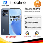 Neu eingetroffen: realme 16 Pro 5G Smartphone Europäische Version 200 MP LumaColor Kamera 6500 Nits AMOLED Display 6500 mAh Akku NFC