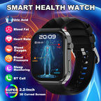 LIGE 2026 Neue KI-Gesundheitsdiagnose Smartwatch Blutfett Harnsäure Bluetooth-Anruf Blutdruck Gesundheits-Smartwatch Herren Damen